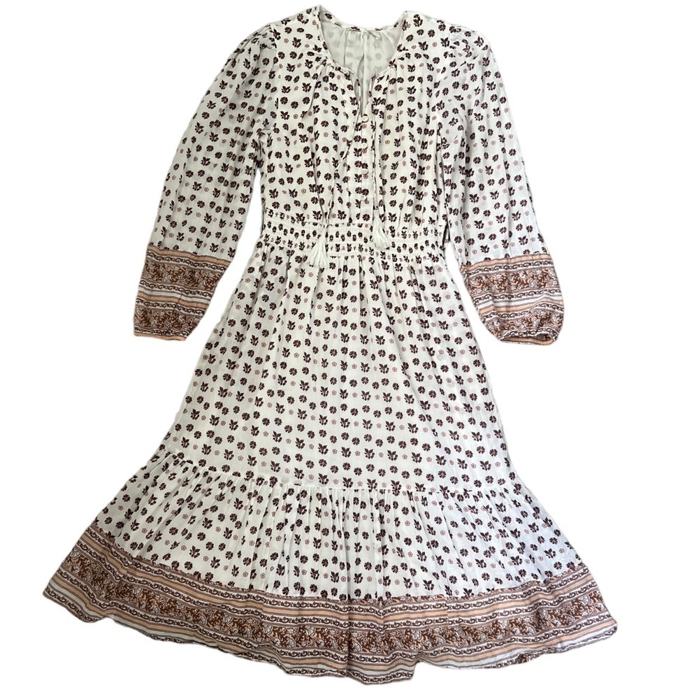 Cleobella Blakely Boho Cotton Midi Dress Size Small - Picture 4 of 12